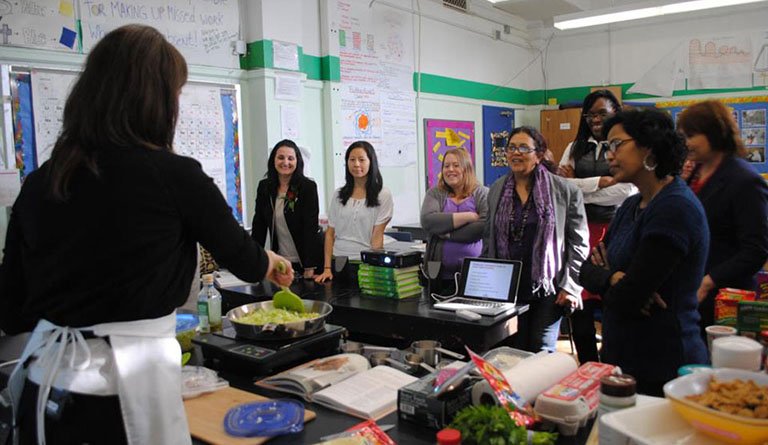 Teachers Learning About Food In A Classroom